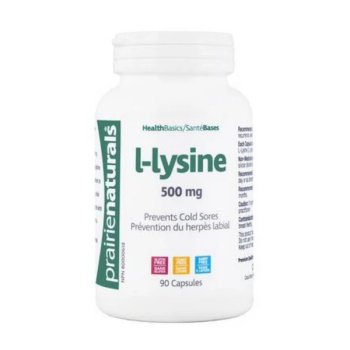 L-Lysine, Prairie Naturals, 500mg, 90 capsulas