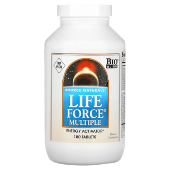 Multivitamínico Life Force Multiple - Sem Ferro - Source Naturals - 180 Tabletes
