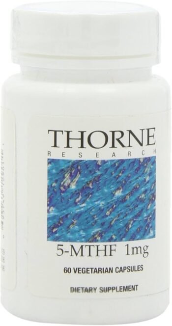 5-Metiltetrahidrofolato 5-MTHF, Thorne Research, 1 mg, 60 Veggie Caps