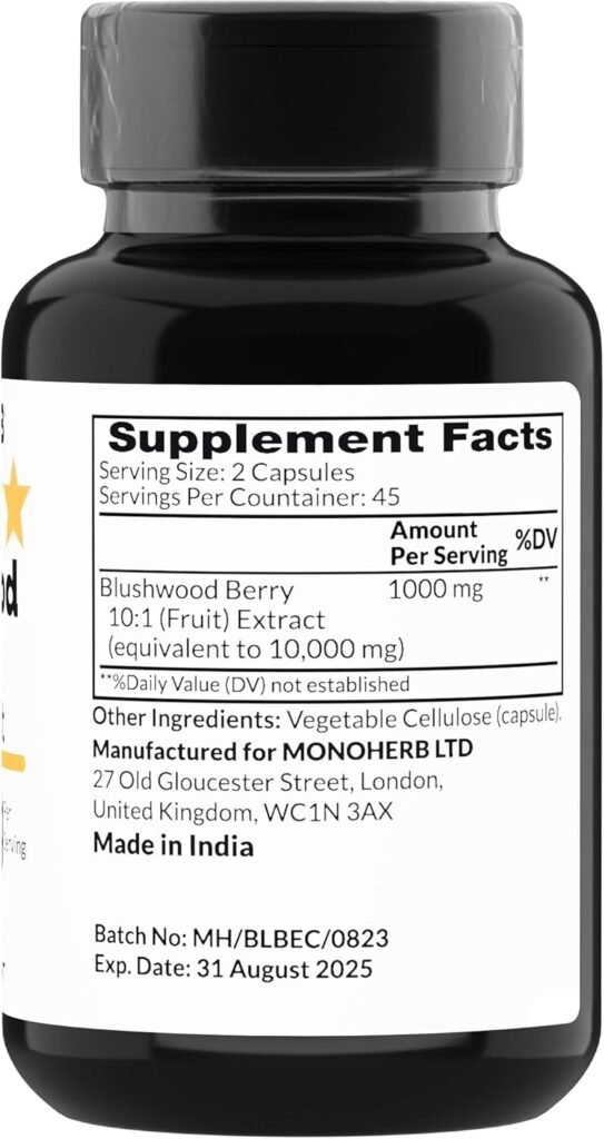 Blushwood Berry Extract 10X, Extrato Ultra Concentrado, Monoherb, 90 cápsulas - Imagem 4