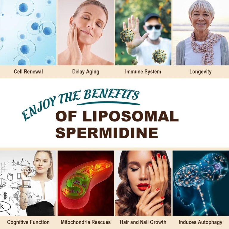 Suplemento de Espermidina Lipossomal 15 MG - 99% de Pureza | Alta Absorção | 1500 MG de Extrato de Gérmen de Trigo Fermentado com Zinco e Tiamina | 60 Cápsulas gels - Imagem 2
