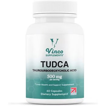 Tudca 500mg, 60 Cápsulas, fabricado no Reino Unido, Vinco Supplements