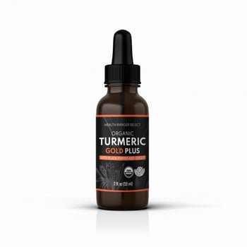 Cúrcuma Orgânica Gold Plus com Pimenta Preta e Gengibre - (59 ml)
