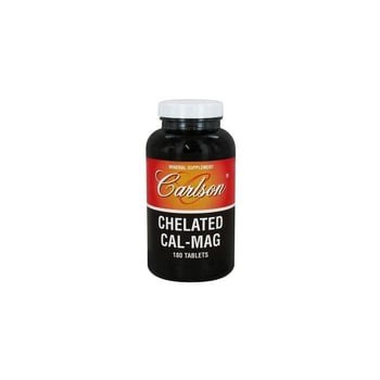 Cal-Mag Quelato (Chelated), Carlson Labs, 180 Tablets