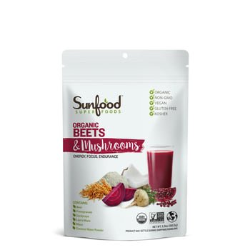 Beterrabas e cogumelos em pó - Sunfood - 150,5 g