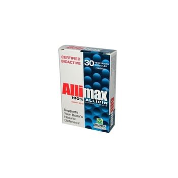 100% Cápsulas de Alicina em pó - Allimax - 180 mg - 30 Veggie Caps
