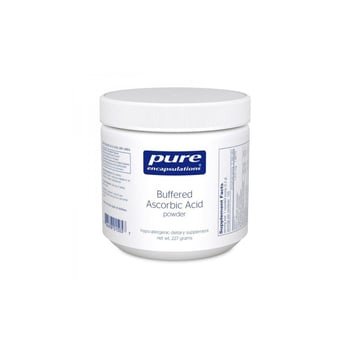 Ácido Ascórbico Tamponado(Buffered) em Pó, Pure Encapsulations, 227 gramas