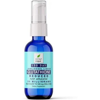 Glutationa sublingual reduzida em 50 mg (equivale a 500 mg de dose oral) NUTRA Lingual - 150 dias de uso