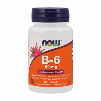 Vitamina B-6 - 50 mg - 100 Tablets