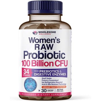 Probióticos para Mulheres - Probiótico, - Wholesome Wellness - 30 Cápsulas