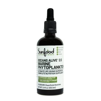 Fitoplâncton - Marine Phytoplankton - o super alimento mais poderoso da terra - Sunfood - 100 ml