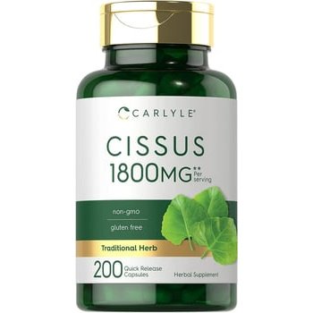 Cissus Quadrangularis - Fonte de esteróis, sem OGM e sem glúten - Carlyle, 1800 mg - 200 cápsulas