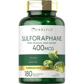 Brócolis sulforafano - Vida saudável, Sem OGM - Carlyle - 180 cápsulas