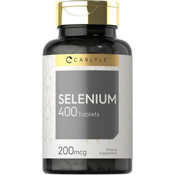 Suplemento Selênio - Fornece antioxidante, não transgênico e sem glúten - Carlyle, 200mcg - 400 cápsulas