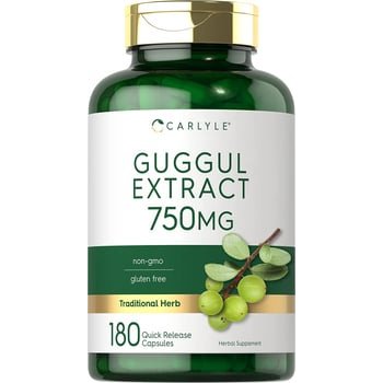 Extrato Guggul - Rico em antioxidantes - Carlyle, 750 mg - 180 cápsulas