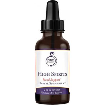 High Spirits Mood Support - Promove uma resposta emocional saudável ao estresse - Plum Dragon - 59 ml