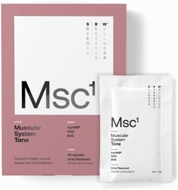 MSC¹ Tone, Suporte ao tônus ​​muscular, metabolismo da gordura | com HMB, OKG, BMB | Sem estimulantes, SRW Laboratories, 30 Sachês