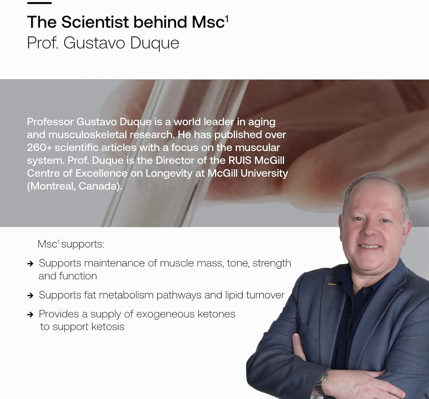 MSC¹ Tone, Suporte ao tônus muscular, metabolismo da gordura | com HMB, OKG, BMB | Sem estimulantes, SRW Laboratories, 30 Sachês - Imagem 4
