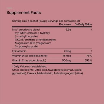 MSC¹ Tone, Suporte ao tônus ​​muscular, metabolismo da gordura | com HMB, OKG, BMB | Sem estimulantes, SRW Laboratories, 30 Sachês - Imagem 3