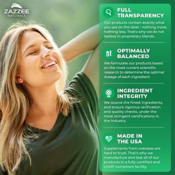 Mucuna Pruriens Extra Forte 20% L-Dopa Extract 8:1, 110 Dias de Suprimento, Zazzee, 1000mg, 220 Cápsulas - Imagem 6