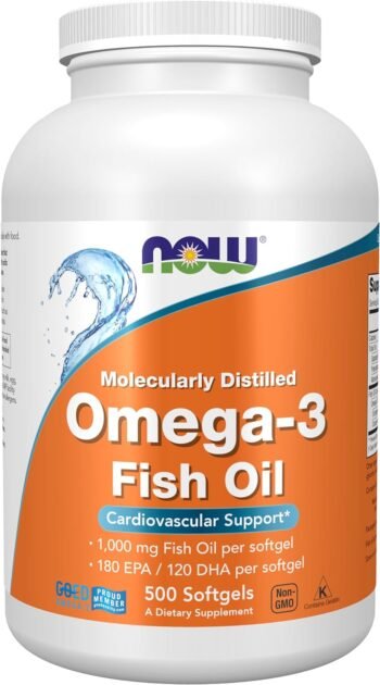 Omega-3 - Now Foods - 1.000 mg - 500 Softgels