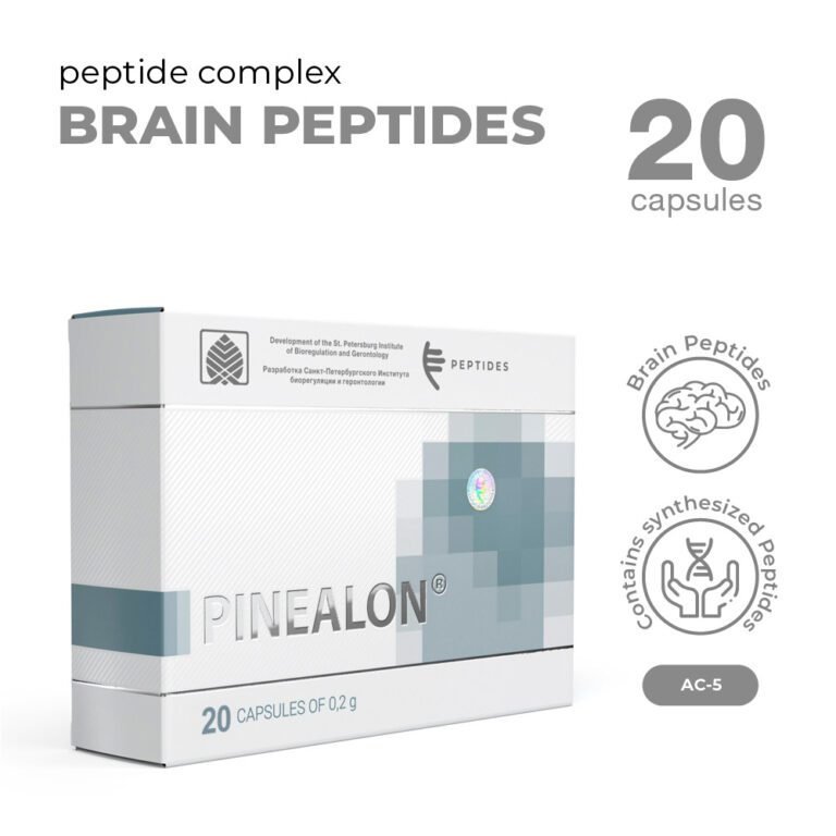 Pinealon, Complexo Peptídico para Saúde Cerebral e Reabilitação, capsulas - Imagem 2