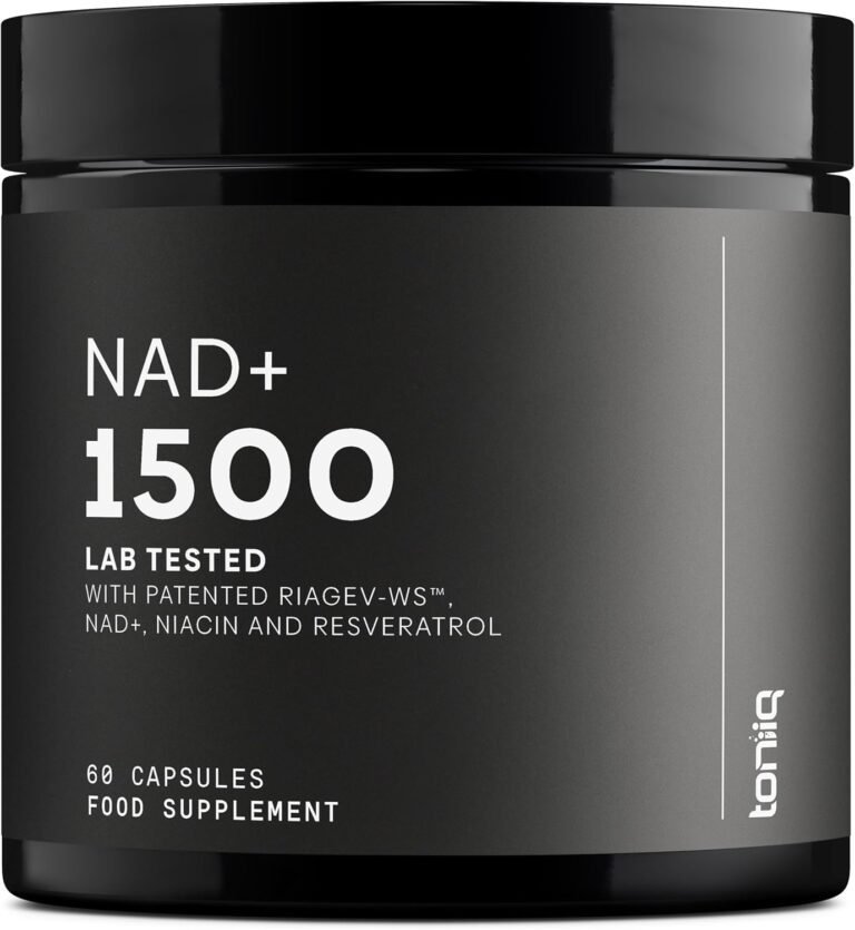 Suplemento NAD+ de ultra-alta resistência de 1500 mg - Ingredientes clinicamente comprovados e testados por terceiros com RiaGev-WS™ patenteado, resveratrol e niacina - 60 cápsulas - Imagem 2