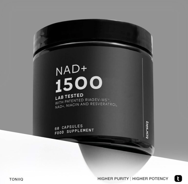 Suplemento NAD+ de ultra-alta resistência de 1500 mg - Ingredientes clinicamente comprovados e testados por terceiros com RiaGev-WS™ patenteado, resveratrol e niacina - 60 cápsulas - Imagem 5