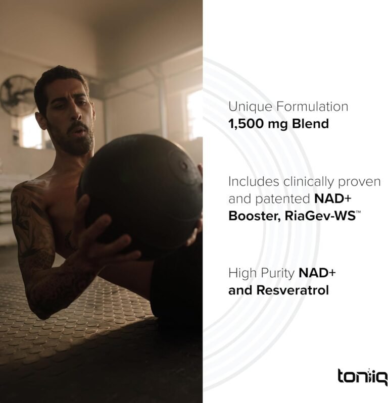 Suplemento NAD+ de ultra-alta resistência de 1500 mg - Ingredientes clinicamente comprovados e testados por terceiros com RiaGev-WS™ patenteado, resveratrol e niacina - 60 cápsulas - Imagem 7