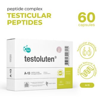 Testoluten em cápsulas - A13 - Peptídeo regulador para testículos e Saúde Reprodutiva Masculina