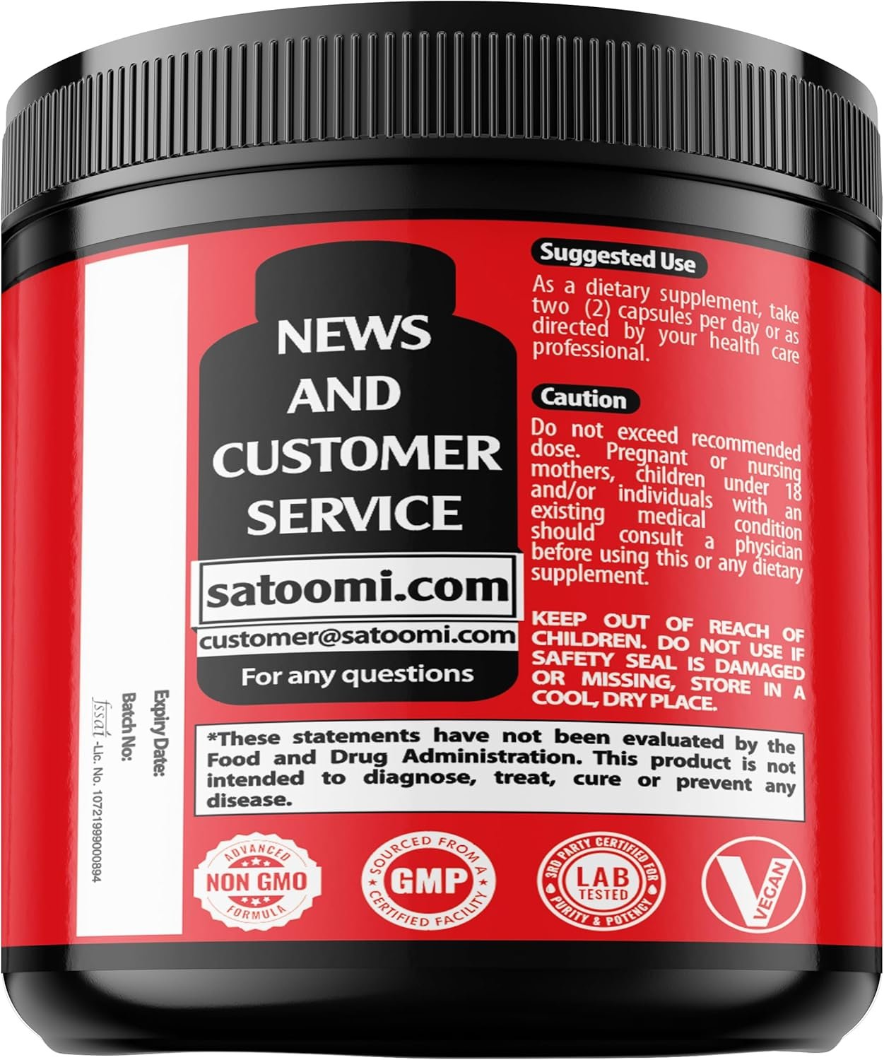 NMNH (Diidronicotinamida Mononucleotídeo), Suplemento para suporte de NAD+, Satoomi, 1000mg por porção, 60 cápsulas - Imagem 2