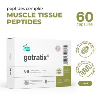 Gotratix - A18 - Peptídeo biorregulador muscular 20 e 60 cápsulas - Imagem 3