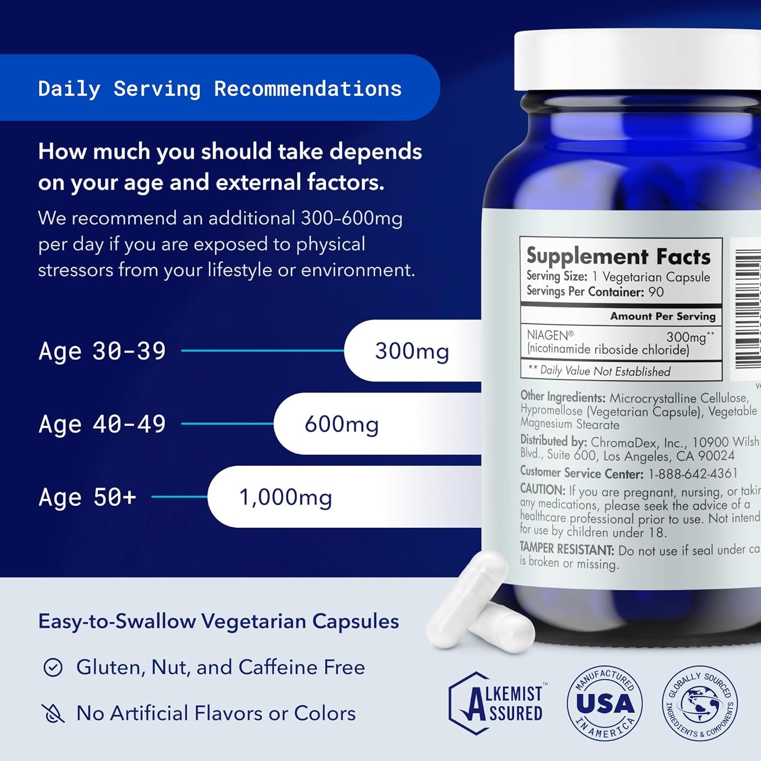 TRU NIAGEN: Suplemento Patenteado de NAD+ para Antienvelhecimento e Regeneração Celular – 300mg de Niagen - Imagem 4