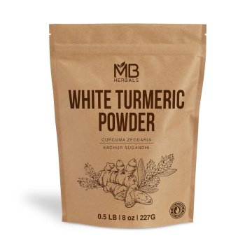 Pó de Cúrcuma Branca 227g - Kachur Sugandhi para Cuidados Faciais e Beleza Natural