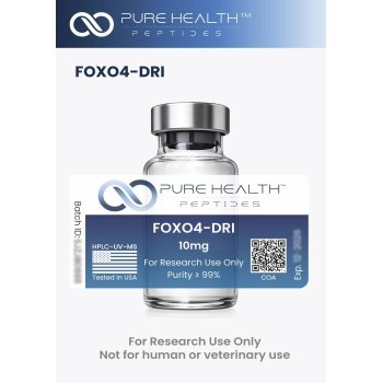 FOXO4-DRI Pure Health Peptides 5mg - Peptídeo de Pesquisa com 99% de Pureza para Estudos Laboratoriais - 5mg
